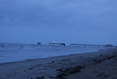 Sun Peeks Up Over Hatteras Pier